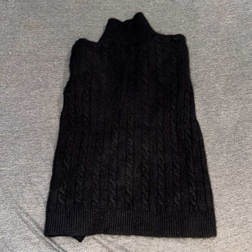 POLO RALPH LAUREN BLACK CASHMERE SWEATER - Picture 3 of 6